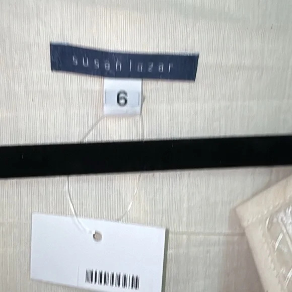 NWT Vintage 2000 Susan Lazar Bloomingdale’s Cream Coat Sz 6 Vogue Runway Piece - Picture 6 of 10